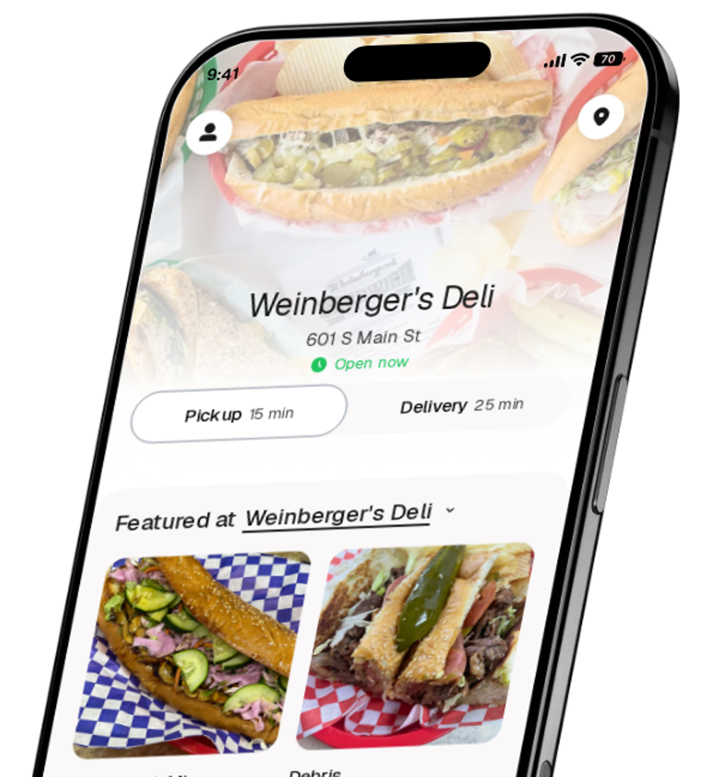 Weinberger's Deli app preview