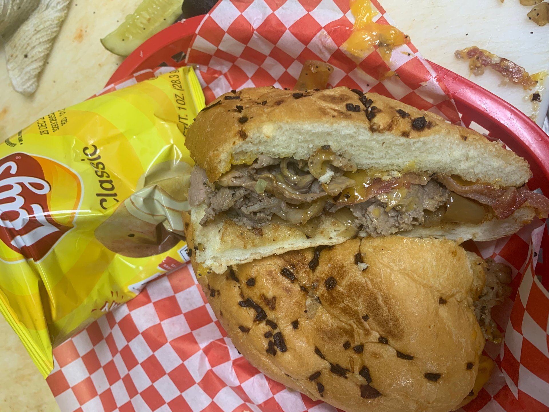 Beef Bacon Cheddar.