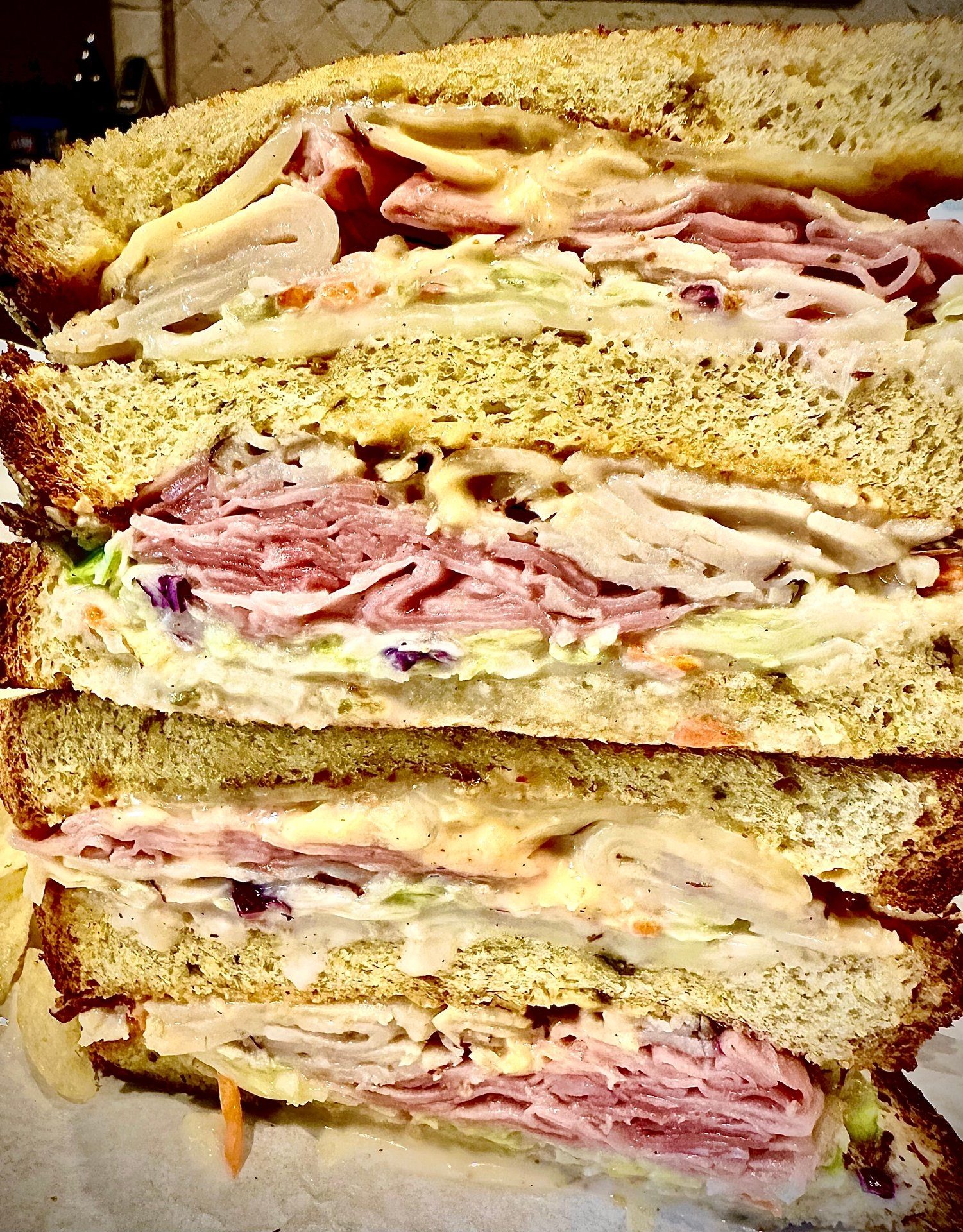 Golden Rose Sandwich.