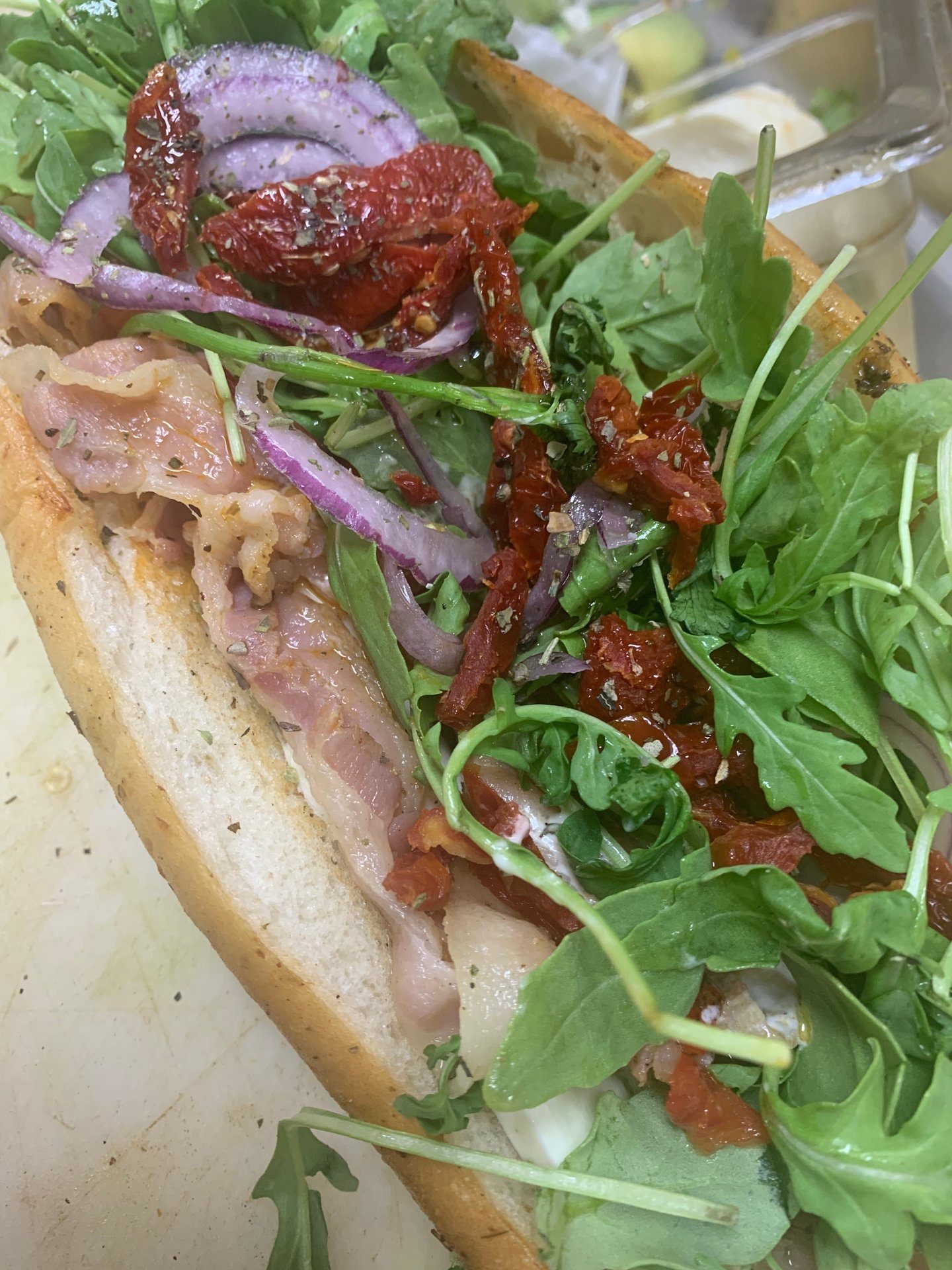 Max's Pancetta Sandwich.