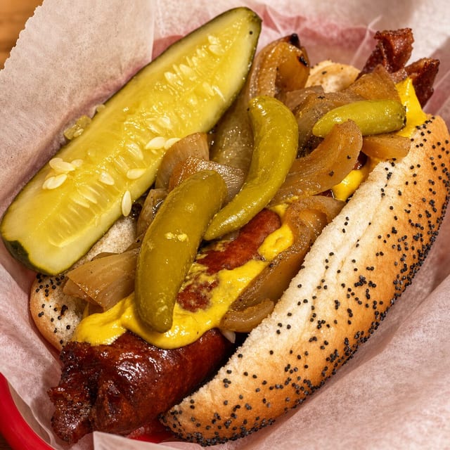 Maxwell Street Polish Dog.