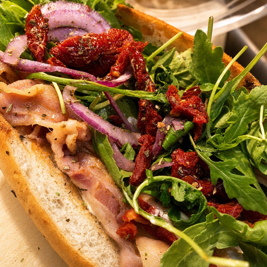 Max's Pancetta Sandwich.