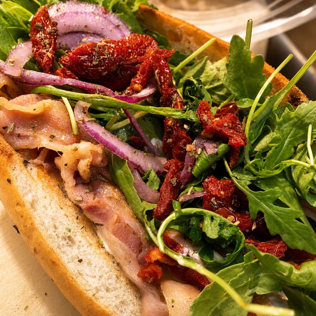 Max's Pancetta Sandwich.